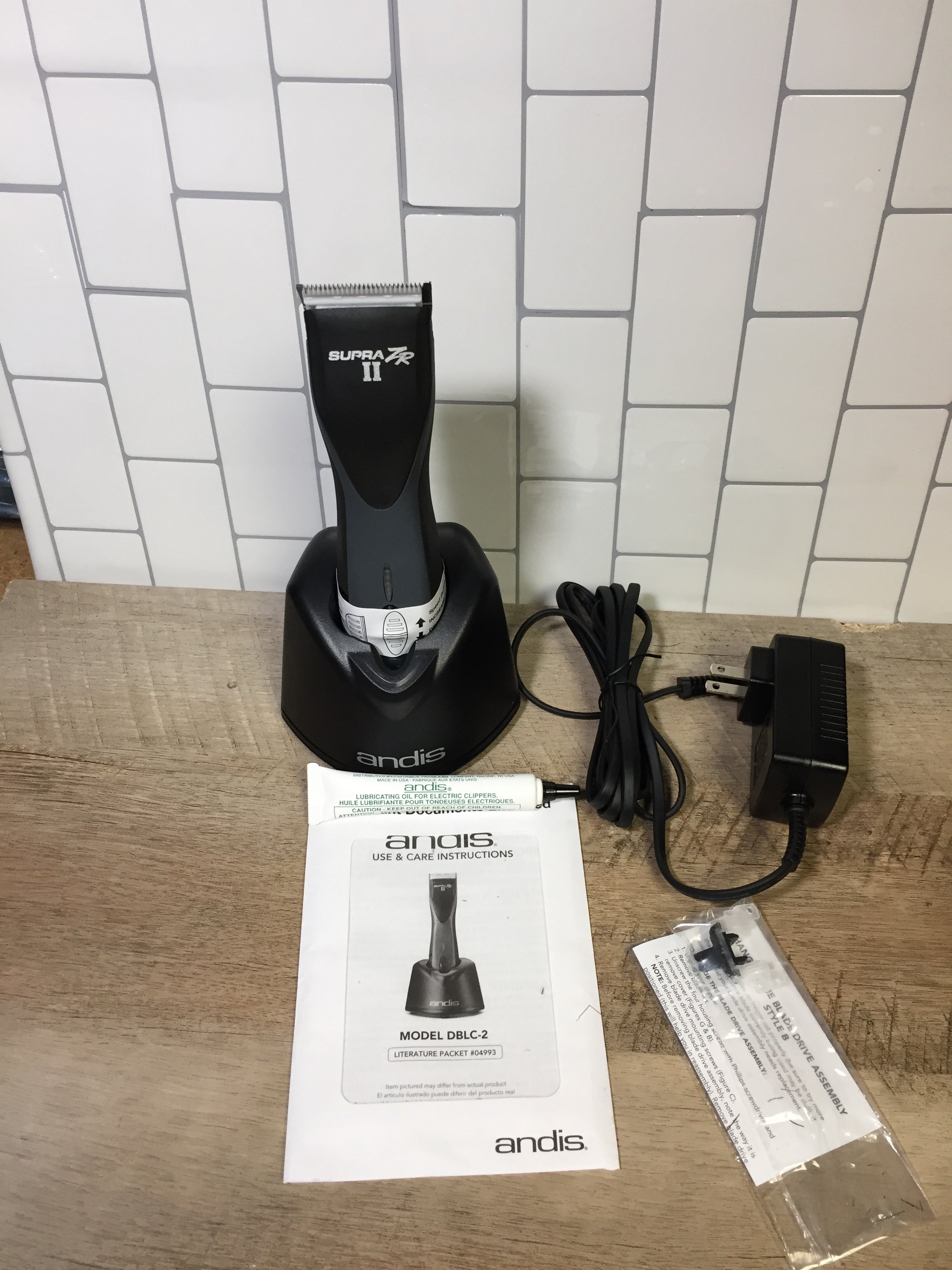 Andis 79005 Supra ZR II Cordless 5-Speed Clipper With Lithium Ion Battery (6950829588663)